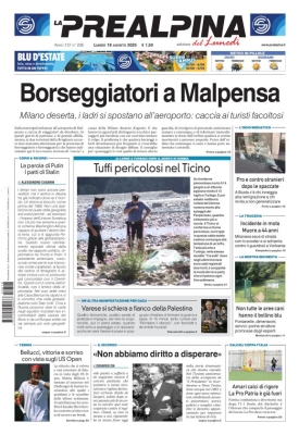 La Prealpina - Lunedi