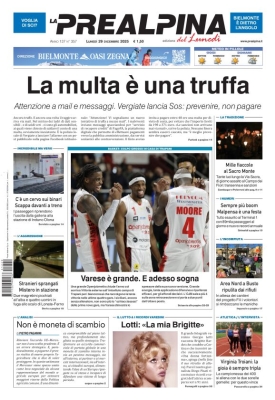 La Prealpina - Lunedi